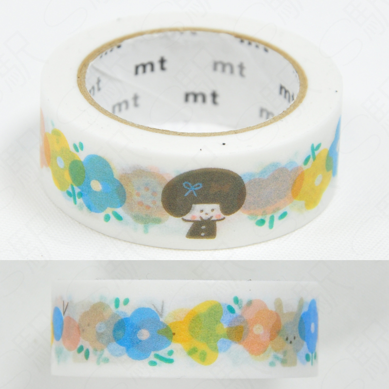 mt Masking Tape - 100th Anniversary at Yamagata Q1 [MT01K3393] - Mizutama Animals and Flowers